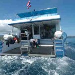 Ocean Rover Dive Deck seen from the water