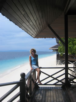 Mataking - the view from reception (Kate not included)