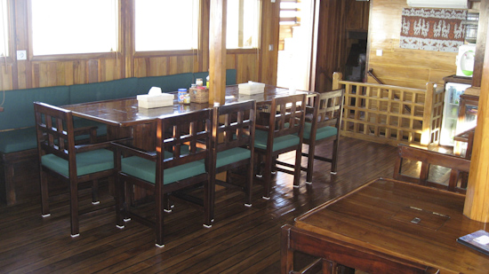 Tambora Liveaboard Dining Area