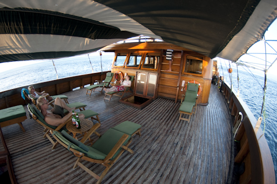 Tambora Liveaboard Main Deck Relaxing Area